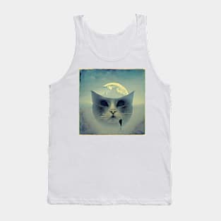 Moon cat Tank Top